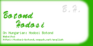 botond hodosi business card